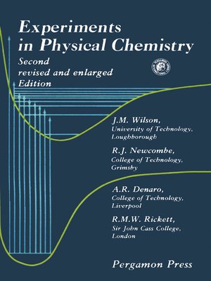 cover image of Experiments in Physical Chemistry